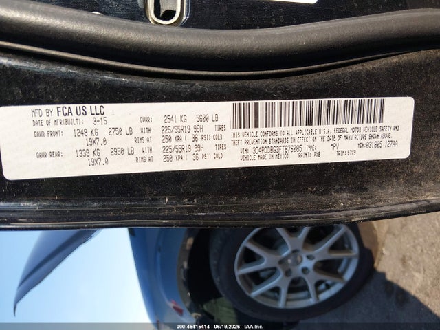 Dodge Journey Sxt 2015 3C4PDDBG3FT676085 Image 9