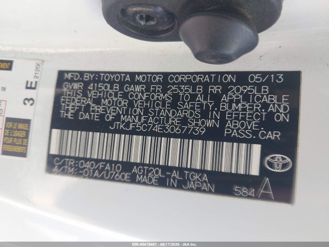 Scion TC 2014 JTKJF5C74E3067739 Image 9