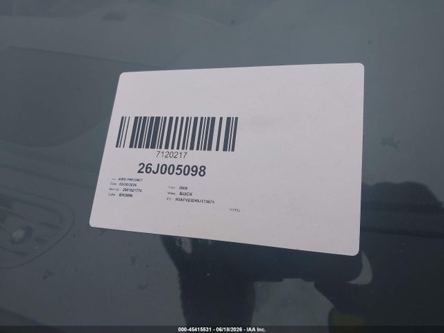 45415531 :رقم المزاد ، 5GAEV23D49J173675 vin ، 2009 Buick Enclave Cxl مزاد بيع