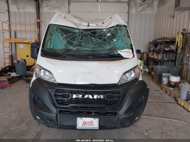 45415616 :رقم المزاد ، 3C6MRVJG6PE515108 vin ، 2023 Ram Promaster 3500 Cargo Van High Roof 159 Wb Ext مزاد بيع