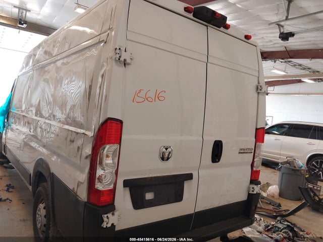 45415616 :رقم المزاد ، 3C6MRVJG6PE515108 vin ، 2023 Ram Promaster 3500 Cargo Van High Roof 159 Wb Ext مزاد بيع
