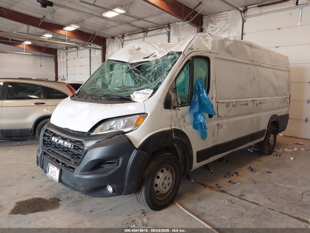 45415616 :رقم المزاد ، 3C6MRVJG6PE515108 vin ، 2023 Ram Promaster 3500 Cargo Van High Roof 159 Wb Ext مزاد بيع