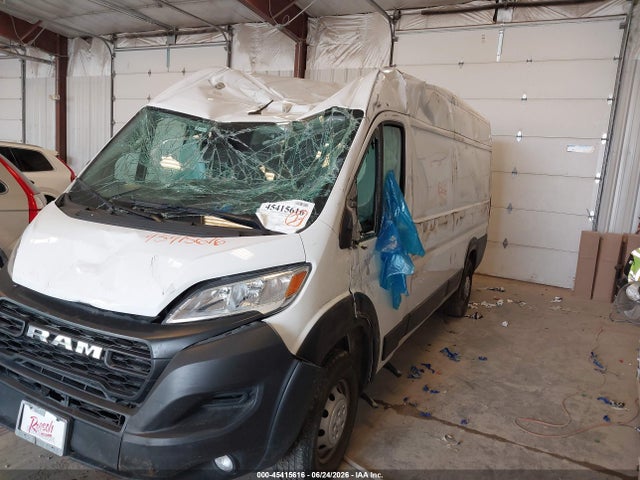 45415616 :رقم المزاد ، 3C6MRVJG6PE515108 vin ، 2023 Ram Promaster 3500 Cargo Van High Roof 159 Wb Ext مزاد بيع