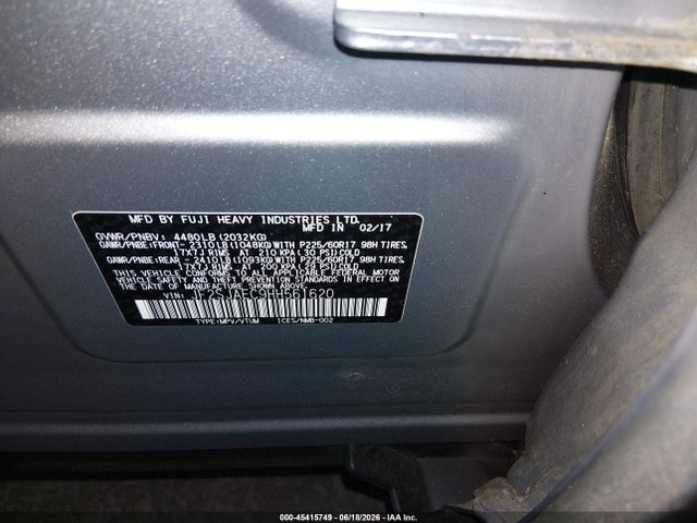 Subaru Forester 2.5i Premium 2017 JF2SJAEC9HH561620 Image 9