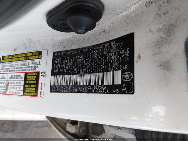 Aukcja sprzedaży 2011 Toyota Corolla S, vin: 2T1BU4EE3BC707157, numer aukcji: 45415861