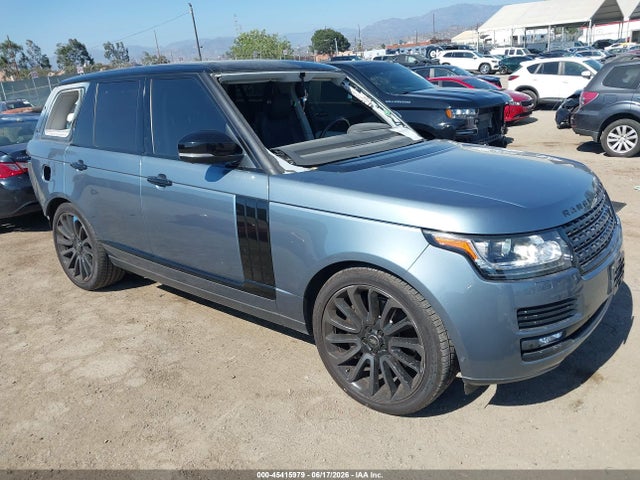 Aukcja sprzedaży 2017 Land Rover Range Rover 3.0l V6 Supercharged Hse, vin: SALGS2FV3HA372891, numer aukcji: 45415979