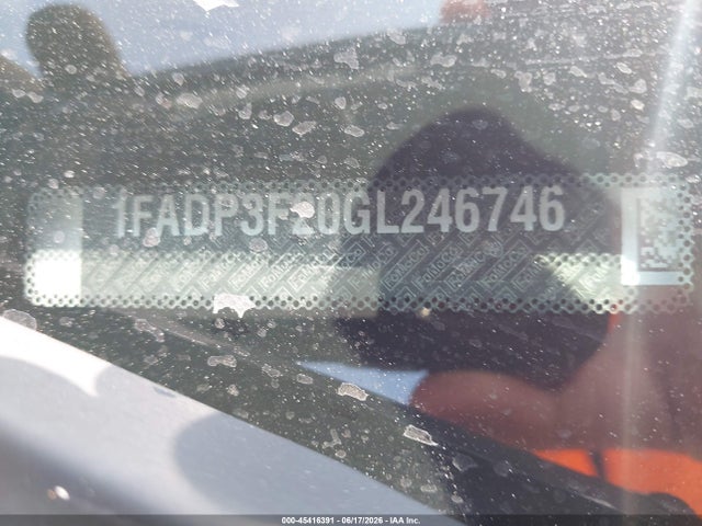 45416391 :رقم المزاد ، 1FADP3F20GL246746 vin ، 2016 Ford Focus Se مزاد بيع