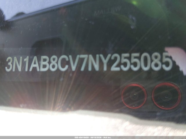 3N1AB8CV7NY255085 Nissan Sentra Sv Xtronic Cvt