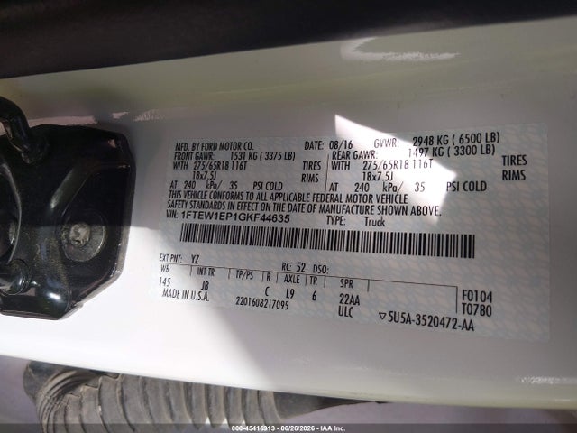 Ford F-150 Xlt 2016 1FTEW1EP1GKF44635 Image 9