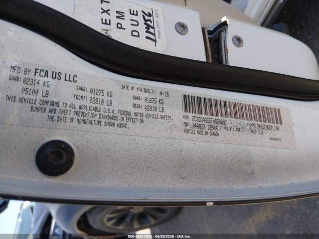 Продаж на аукціоні авто 2015 Chrysler 300 Limited, vin: 2C3CCAAG5FH828897, номер лоту: 45417082