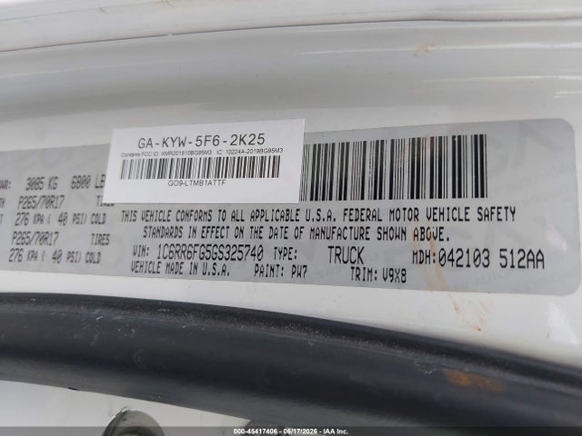 1C6RR6FG5GS325740 RAM 1500 Tradesman