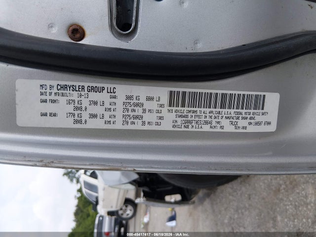 45417417 :رقم المزاد ، 1C6RR6FT0ES128646 vin ، 2014 Ram 1500 Express مزاد بيع