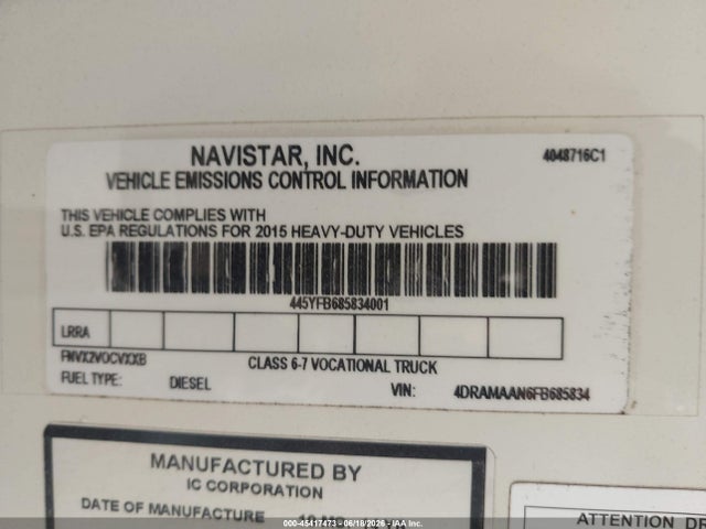 Ic Corporation 3000 Ce 2015 4DRAMAAN6FB685834 Image 9
