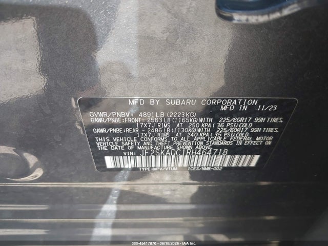 Subaru Forester Premium 2024 JF2SKADC1RH464718 Image 9