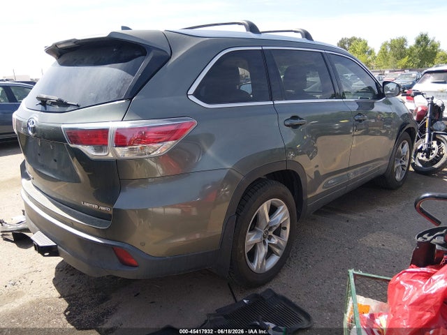 45417932 :رقم المزاد ، 5TDDKRFH6GS330326 vin ، 2016 Toyota Highlander Limited V6 مزاد بيع