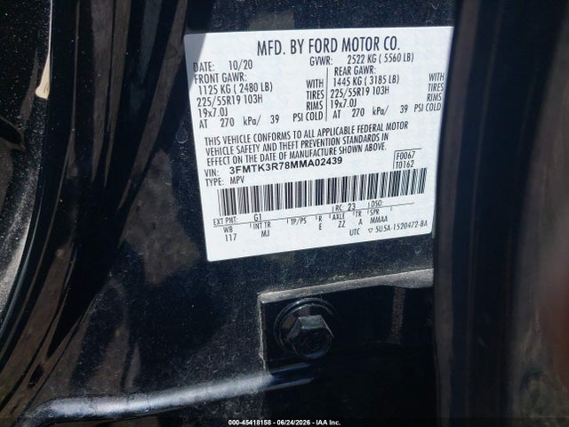Ford Mustang Mach-e Premium 2021 3FMTK3R78MMA02439 Image 9