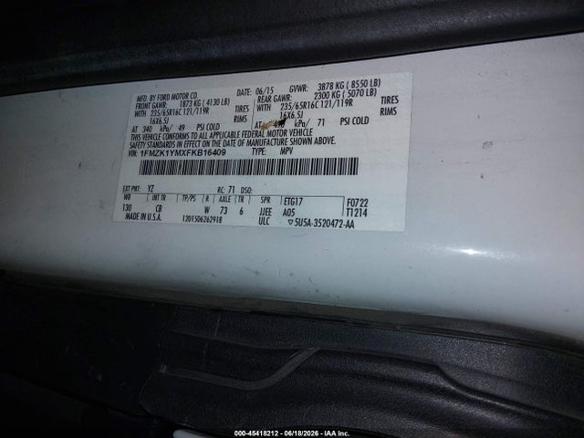 Ford Transit-150 Xlt 2015 1FMZK1YMXFKB16409 Image 9
