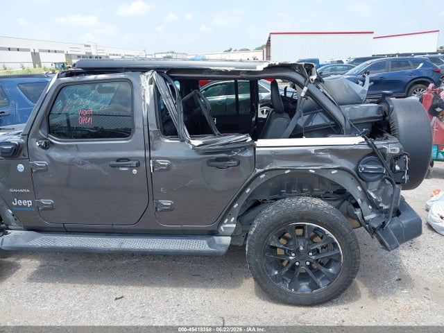 2023 Jeep Wrangler 4xe Sahara 4x4 მანქანა იყიდება აუქციონზე, vin: 1C4JJXP63PW608882, აუქციონის ნომერი: 45418358