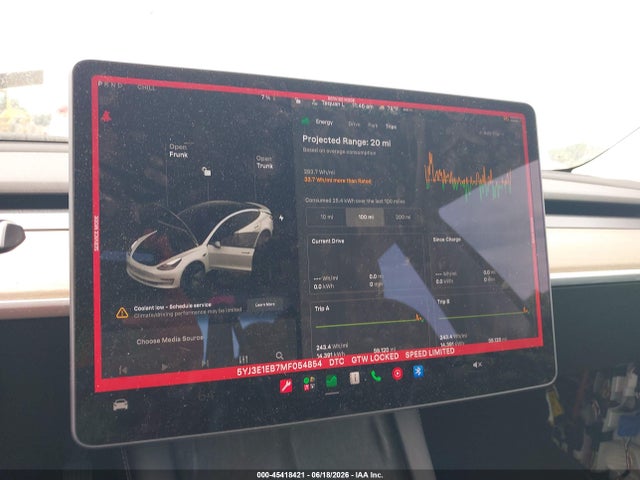 Tesla Model 3 Long Range 2021 5YJ3E1EB7MF054854 Image 7