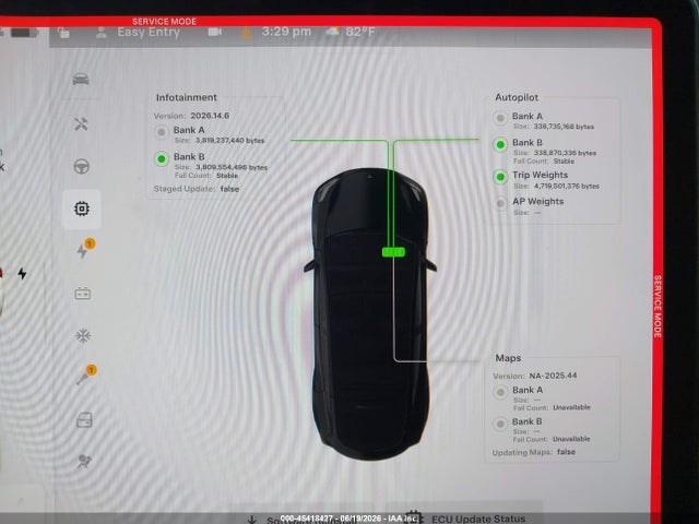 45418427 :رقم المزاد ، 7SAYGDEE6SA358282 vin ، 2025 Tesla Model Y Long Range Dual Motor All-wheel Drive مزاد بيع