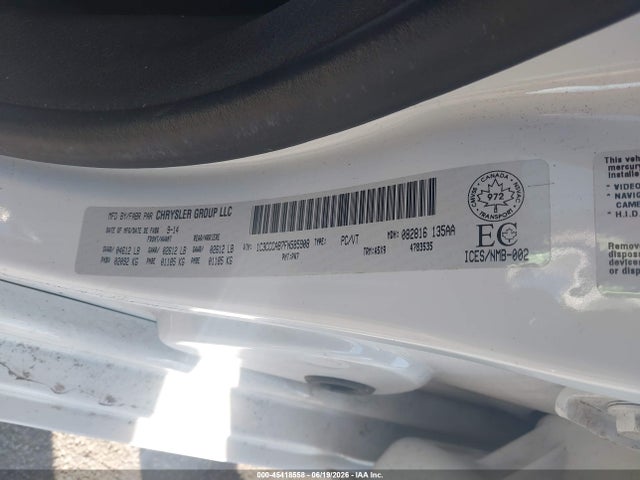 45418558 :رقم المزاد ، 1C3CCCAB7FN585908 vin ، 2015 Chrysler 200 Limited مزاد بيع