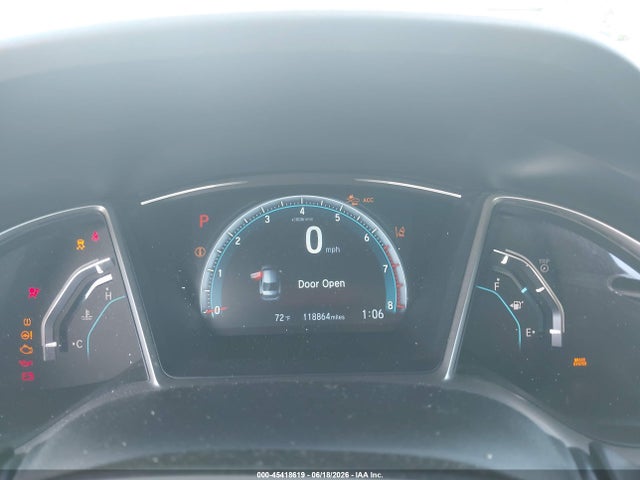 2016 Honda Civic Touring მანქანა იყიდება აუქციონზე, vin: 19XFC1F94GE019312, აუქციონის ნომერი: 45418619