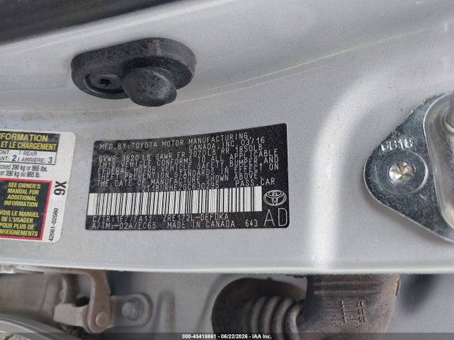 Toyota COROLLA L 2016 2T1BURHE2GC630295 Image 9