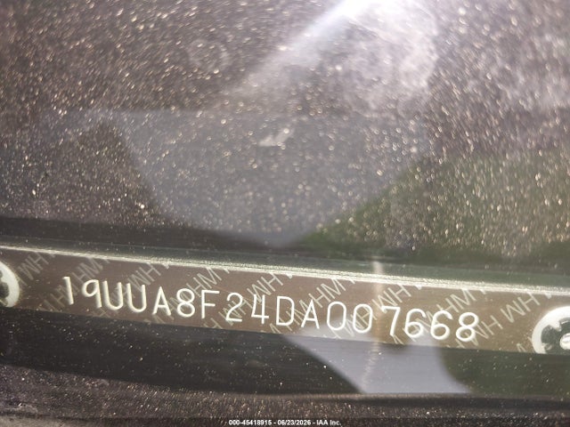 45418915 :رقم المزاد ، 19UUA8F24DA007668 vin ، 2013 Acura Tl 3.5 مزاد بيع