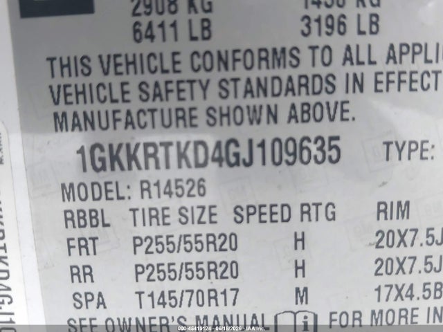 Продаж на аукціоні авто 2016 Gmc Acadia Denali, vin: 1GKKRTKD4GJ109635, номер лоту: 45419124