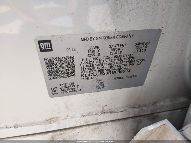 KL47LCE23RB066393 Buick Envista Avenir Fwd