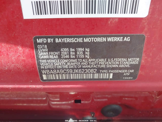 BMW 320i 2018 WBA8A9C59JK623082 Image 9