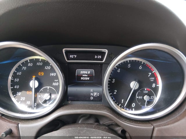 45420016 :رقم المزاد ، 4JGDA5JB2FA593645 vin ، 2015 Mercedes-benz Ml 350 مزاد بيع