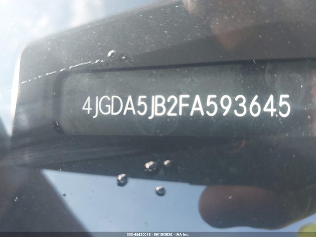 45420016 :رقم المزاد ، 4JGDA5JB2FA593645 vin ، 2015 Mercedes-benz Ml 350 مزاد بيع