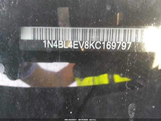 Nissan Altima 2.5 Sl 2019 1N4BL4EV8KC169797 Image 9