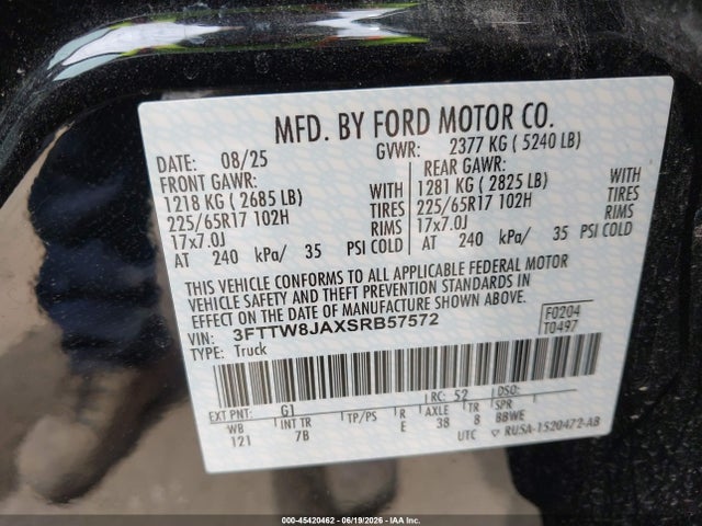Ford Maverick Xlt 2025 3FTTW8JAXSRB57572 Image 9