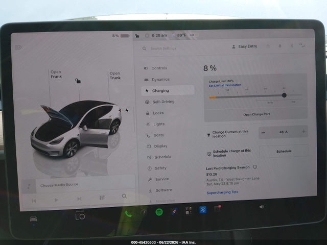 Aukcja sprzedaży 2023 Tesla Model Y Awd/long Range Dual Motor All-wheel Drive, vin: 7SAYGDEE2PA095683, numer aukcji: 45420503