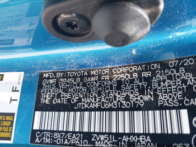 Toyota Prius Limited 2021 JTDKAMFU6M3130179 Image 9