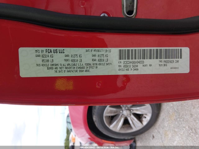 Продажа на аукционе авто 2016 Dodge Charger Sxt, vin: 2C3CDXHG8GH346559, номер лота: 45420842