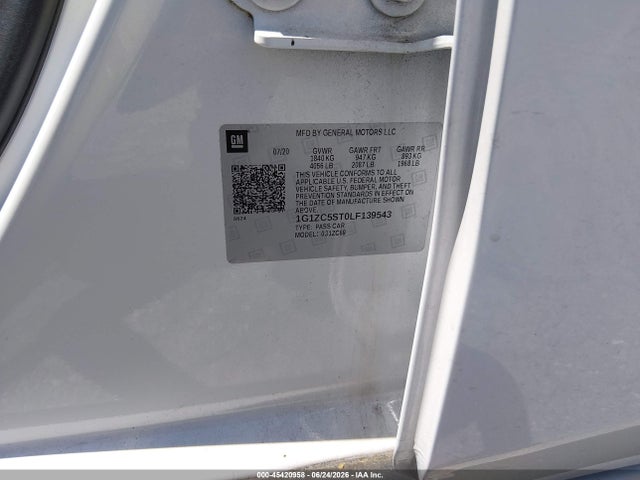 Aukcja sprzedaży 2020 Chevrolet Malibu Fwd 1fl, vin: 1G1ZC5ST0LF139543, numer aukcji: 45420958