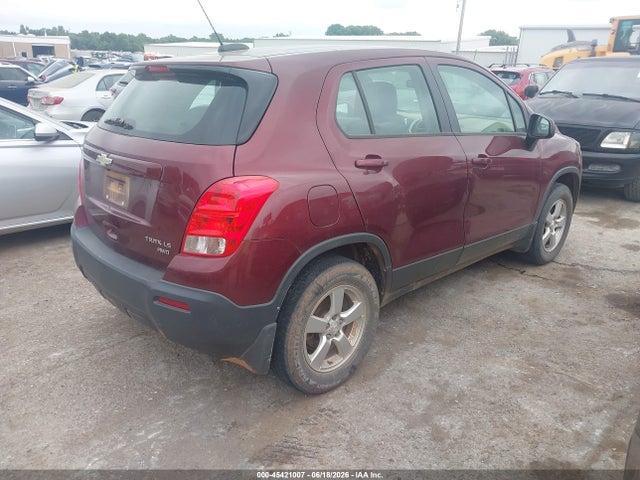 Aukcja sprzedaży 2016 Chevrolet Trax Ls, vin: 3GNCJNSBXGL256897, numer aukcji: 45421007