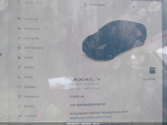 Aukcja sprzedaży 2023 Tesla Model Y Awd/long Range Dual Motor All-wheel Drive, vin: 7SAYGDEE1PA182152, numer aukcji: 45421337