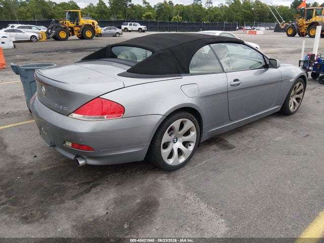 2005 Bmw 645ci მანქანა იყიდება აუქციონზე, vin: WBAEK734X5B328882, აუქციონის ნომერი: 45421568