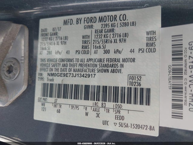 Ford Transit Connect Xl 2018 NM0GE9E73J1342917 Image 9