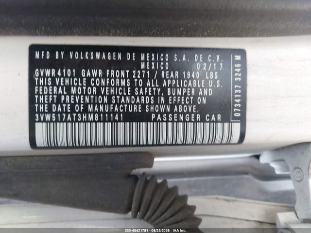 Продаж на аукціоні авто 2017 Volkswagen Beetle S/se/classic/pink/sel, vin: 3VW517AT3HM811141, номер лоту: 45421781