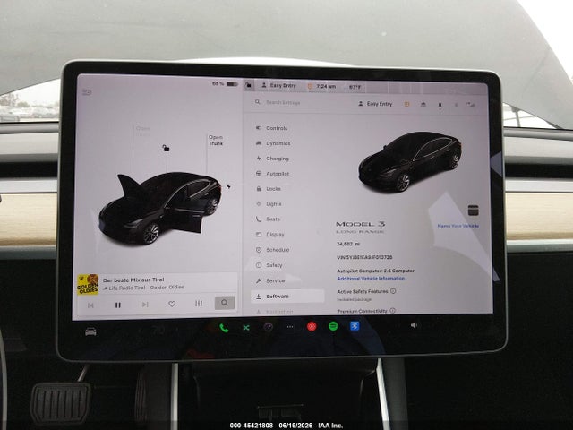 Tesla Model 3 Long Range/mid Range 2018 5YJ3E1EA9JF010728 Image 7