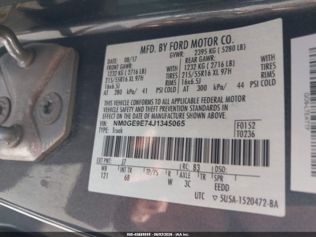 Ford Transit Connect Xl 2018 NM0GE9E74J1345065 Image 9