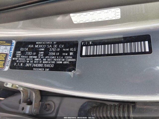 KIA Forte Lxs 2024 3KPF24AD8RE764650 Image 9