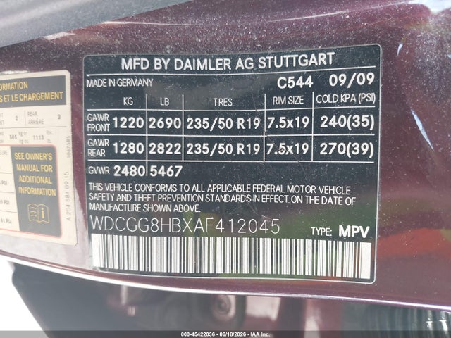 Продаж на аукціоні авто 2010 Mercedes-benz Glk 350 4matic, vin: WDCGG8HBXAF412045, номер лоту: 45422036