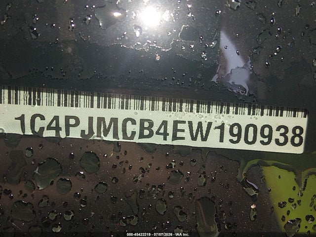 45422219 :رقم المزاد ، 1C4PJMCB4EW190938 vin ، 2014 Jeep Cherokee Latitude مزاد بيع