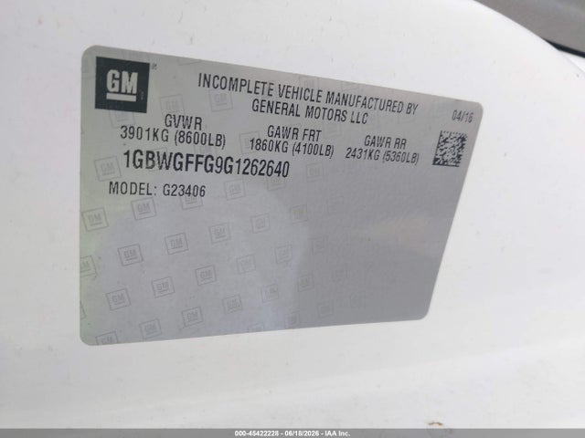 Chevrolet Express 2500 Lt 2016 1GBWGFFG9G1262640 Image 9
